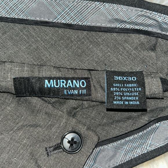 Mens Murano Wardrobe Essentials Evan Extra Fit TekFit Waistband Charcoal Sz36 - Picture 4 of 9